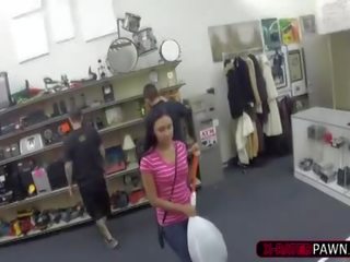 Slutty Traveller Sells Stuff At Pawnshop Gets Banged By Owner Instead