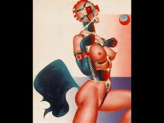 Classic female bondage artwork